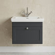 [BFCL1494A] Swynnerton Traditional Wall Hung 1 Drawer Vanity Basin Unit with Fireclay Basin - Choice of Colour and Size - Silo