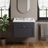 [BFCL1494G] Swynnerton Traditional 1 Drawer Wall Hung Vanity Basin Unit with 3 Tap Hole Traditional Ceramic Basin, Choice of Size and Colour - Silo