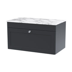[BFCL1496CMT] Swynnerton Traditional Wall Hung Vanity Unit with Marble Top, 800mm - Cutout