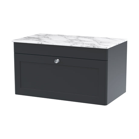[BFCL1496CMT] Swynnerton Traditional Wall Hung Vanity Unit with Marble Top, 800mm - Cutout