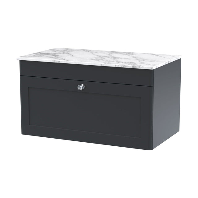 [BFCL1496CMT] Swynnerton Traditional Wall Hung Vanity Unit with Marble Top, 800mm - Cutout
