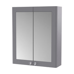 [BFCL217] Swynnerton Traditional Wall Hung 2 Soft Close Door Mirror Cabinet, 600mm - Choice of Colour - Cutout
