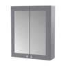 [BFCL217] Swynnerton Traditional Wall Hung 2 Soft Close Door Mirror Cabinet, 600mm - Choice of Colour - Cutout