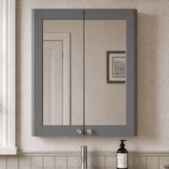 [BFCL217] Swynnerton Traditional Wall Hung 2 Soft Close Door Mirror Cabinet, 600mm - Choice of Colour - Lifestyle 1