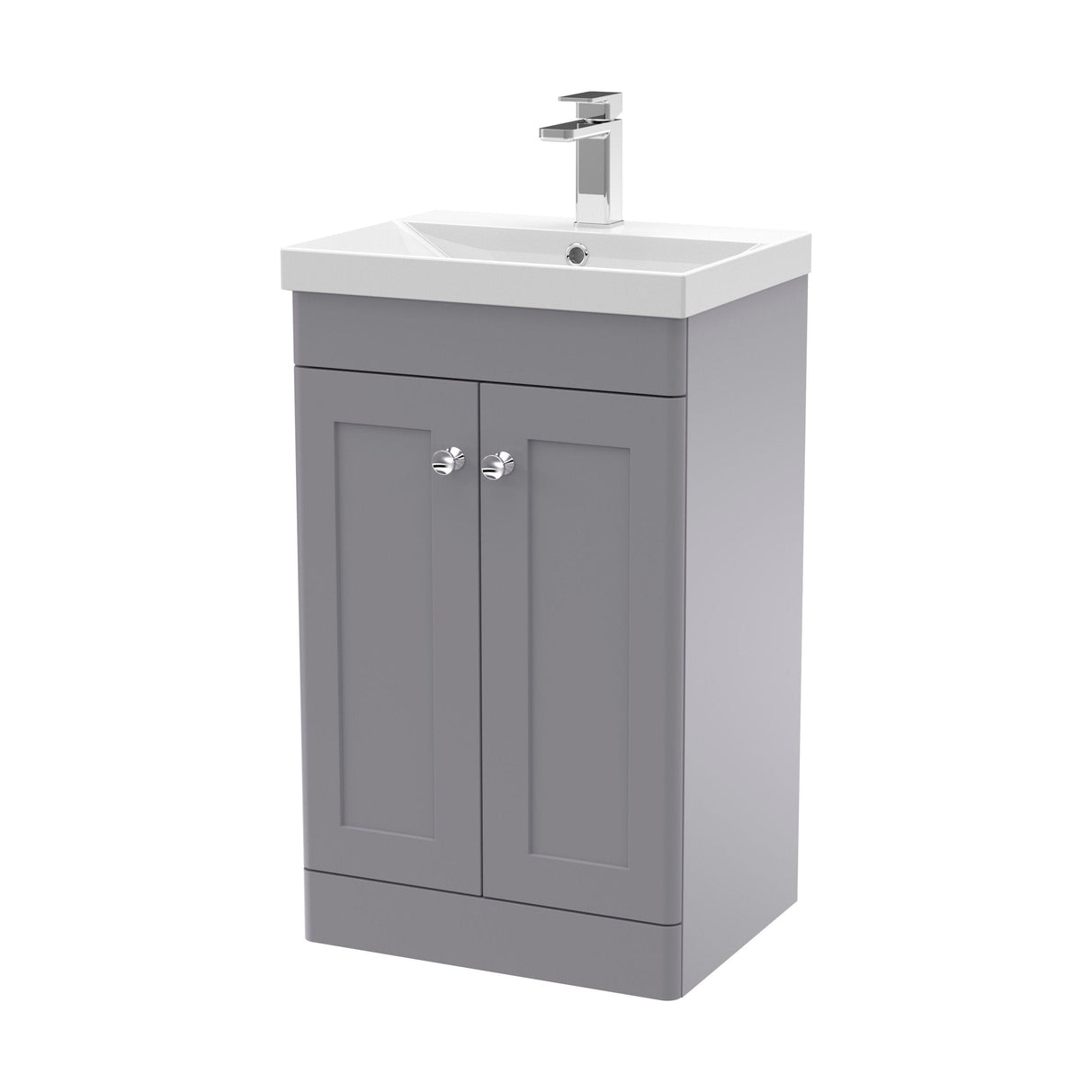 [BFCL223E] Swynnerton Traditional 2 Door Floor Standing Vanity Unit with Thin Edge Basin, Choice of Size and Colour - Cutout