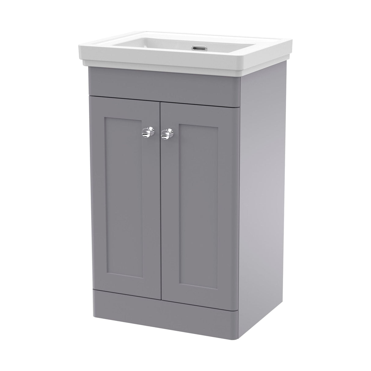 [BFCL223H] Swynnerton Traditional 2 Door Floor Standing Vanity Unit with 0 Tap Hole Traditional Fireclay Basin, Choice of Size and Colour - Cutout