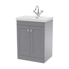 [BFCL225E] Swynnerton Traditional 2 Door Floor Standing Vanity Unit with Thin Edge Basin, Choice of Size and Colour - Cutout