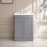 [BFCL225G] Swynnerton Traditional 2 Door Floor Standing Vanity Basin Unit with 3 Tap Hole Traditional Ceramic Basin, Choice of Size and Colour - Silo