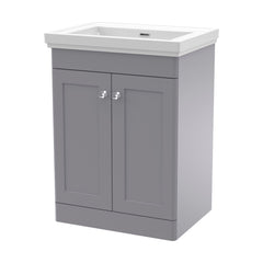 [BFCL225H] Swynnerton Traditional 2 Door Floor Standing Vanity Unit with 0 Tap Hole Traditional Fireclay Basin, Choice of Size and Colour - Cutout