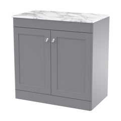 [BFCL226CMT] Swynnerton Traditional 2 Door Floor Standing Vanity Unit with Marble Top, 800mm - Cutout