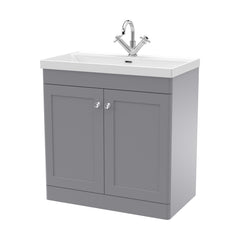 [BFCL226E] Swynnerton Traditional 2 Door Floor Standing Vanity Unit with Thin Edge Basin, Choice of Size and Colour - Cutout