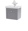 Swynnerton Traditional Wall Hung 1 Drawer Vanity Basin Unit with Fireclay Basin - Choice of Colour and Size