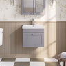 [BFCL291E] Swynnerton Traditional 1 Drawer Wall Hung Vanity Unit with Thin Edge Basin, Choice of Size and Colour - Silo