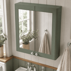 [BFCL817] Swynnerton Traditional Wall Hung 2 Soft Close Door Mirror Cabinet, 600mm - Choice of Colour - Lifestyle 2