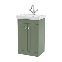 [BFCL823A] Swynnerton Traditional Floor Standing Vanity Basin Unit with 1 Tap Hole Ceramic Basin - Choice of Size and Finish - Cutout