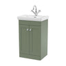 [BFCL823A] Swynnerton Traditional Floor Standing Vanity Basin Unit with 1 Tap Hole Ceramic Basin - Choice of Size and Finish - Cutout