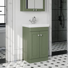 [BFCL823A] Swynnerton Traditional Floor Standing Vanity Basin Unit with 1 Tap Hole Ceramic Basin - Choice of Size and Finish - Lifestyle 3