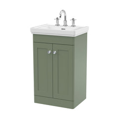 [BFCL823B] Swynnerton Traditional 2 Door Floor Standing Vanity Basin Unit with 3 Tap Hole Traditional Fireclay Basin, Choice of Size and Colour - Cutout