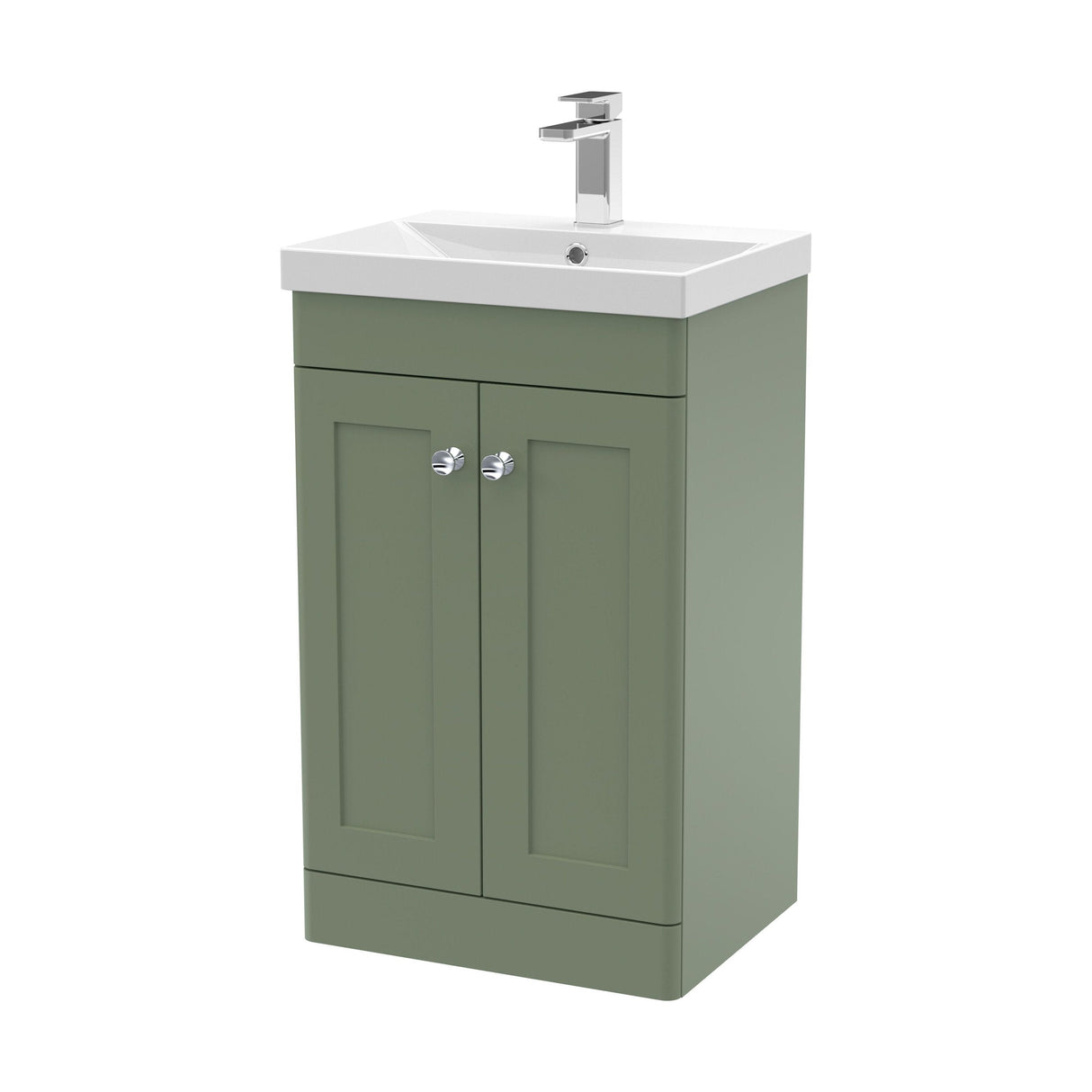 [BFCL823E] Swynnerton Traditional 2 Door Floor Standing Vanity Unit with Thin Edge Basin, Choice of Size and Colour - Cutout