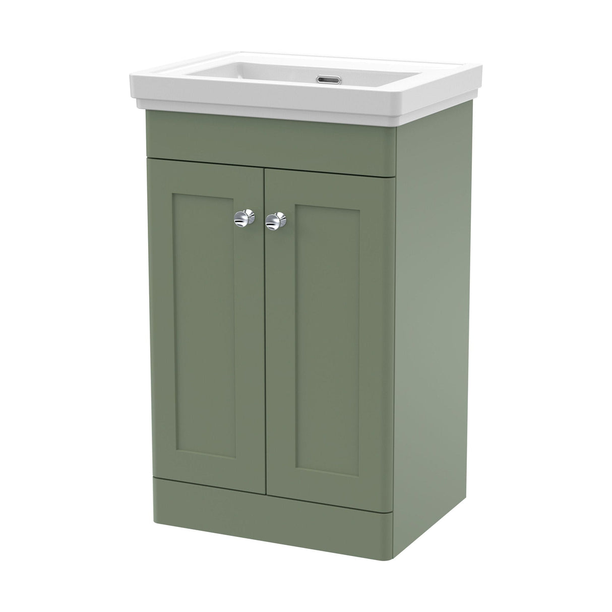 [BFCL823H] Swynnerton Traditional 2 Door Floor Standing Vanity Unit with 0 Tap Hole Traditional Fireclay Basin, Choice of Size and Colour - Cutout