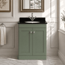 [BFCL825BR1] Swynnerton Traditional 2 Door Floor Standing Vanity Unit with Black Marble Worktop and 1 Tap Hole Basin, Choice of Size and Colour - Silo