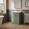 [BFCL825F] Swynnerton Traditional 2 Door Floor Standing Vanity Basin Unit with 1 Tap Hole Traditional Ceramic Basin, Choice of Size and Colour - Silo