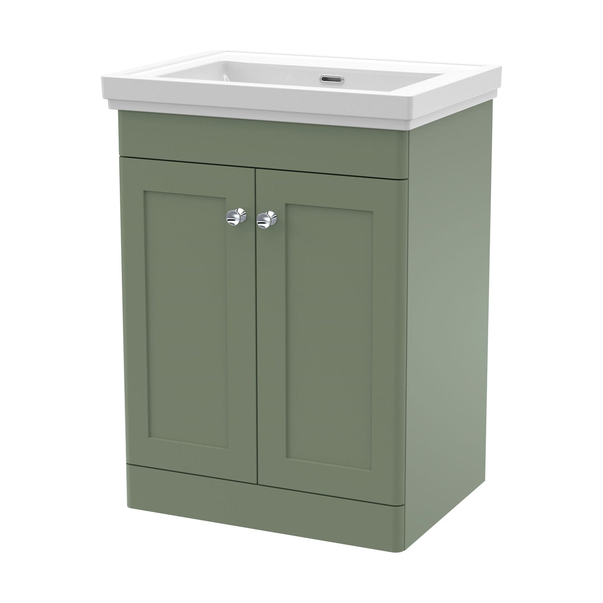 [BFCL825H] Swynnerton Traditional 2 Door Floor Standing Vanity Unit with 0 Tap Hole Traditional Fireclay Basin, Choice of Size and Colour - Cutout
