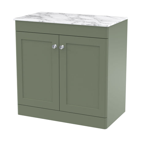 [BFCL826CMT] Swynnerton Traditional 2 Door Floor Standing Vanity Unit with Marble Top, 810mm - Cutout