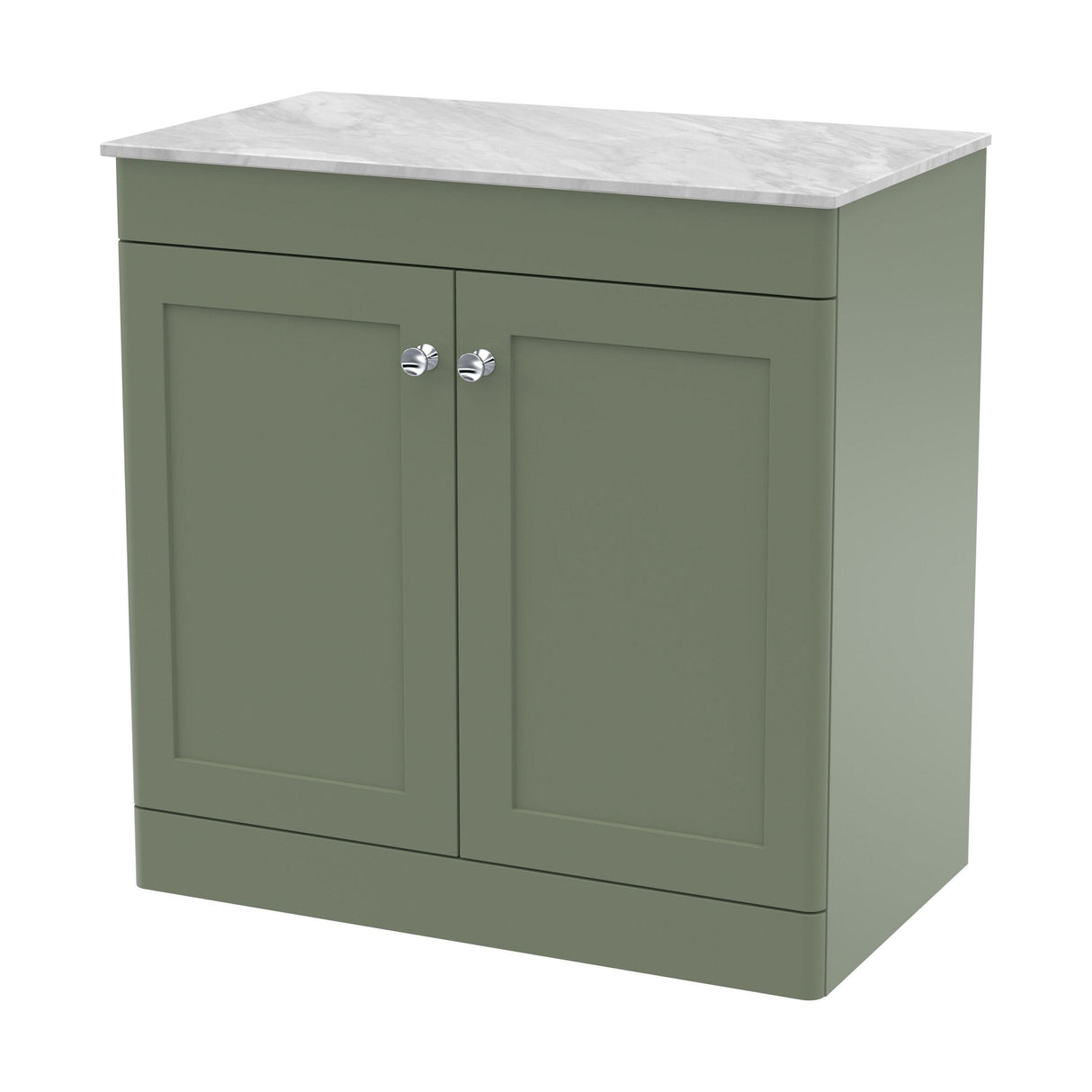 [BFCL826GMT] Swynnerton Traditional 2 Door Floor Standing Vanity Unit with Marble Top, 810mm - Cutout