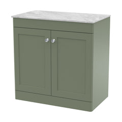 [BFCL826GMT] Swynnerton Traditional 2 Door Floor Standing Vanity Unit with Marble Top, 810mm - Cutout