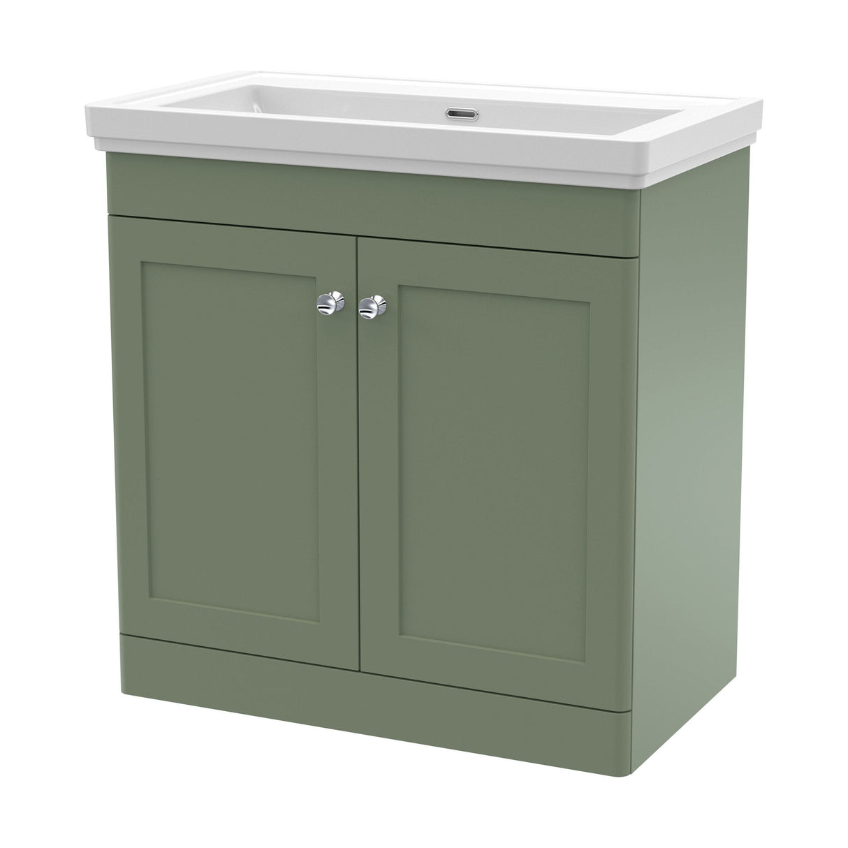 [BFCL826H] Swynnerton Traditional 2 Door Floor Standing Vanity Unit with 0 Tap Hole Traditional Fireclay Basin, Choice of Size and Colour - Cutout