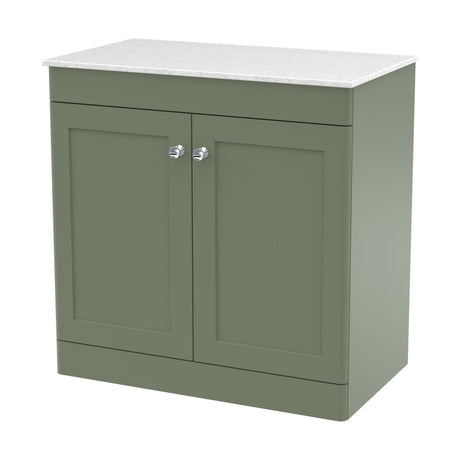 [BFCL826WMT] Swynnerton Traditional 2 Door Floor Standing Vanity Unit with Marble Top, 800mm - Cutout