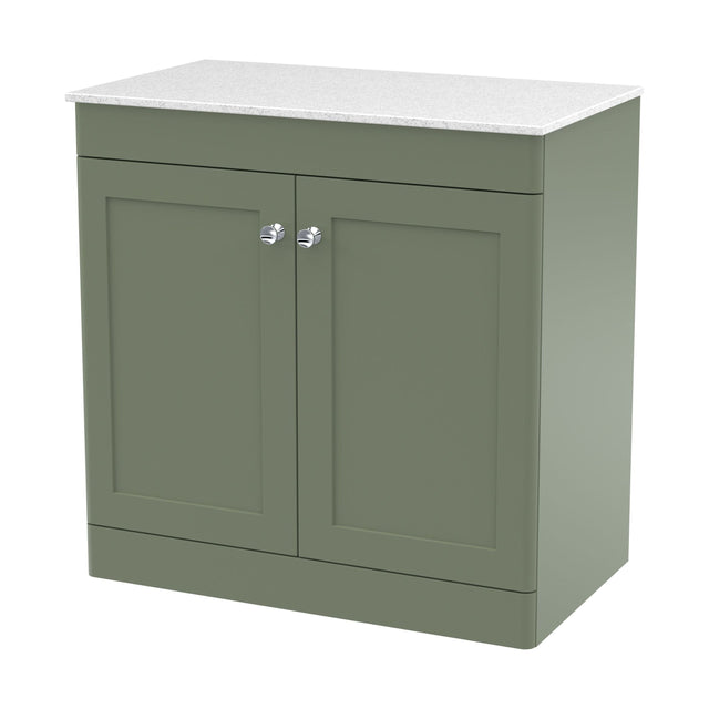 [BFCL826WMT] Swynnerton Traditional 2 Door Floor Standing Vanity Unit with Marble Top, 800mm - Cutout