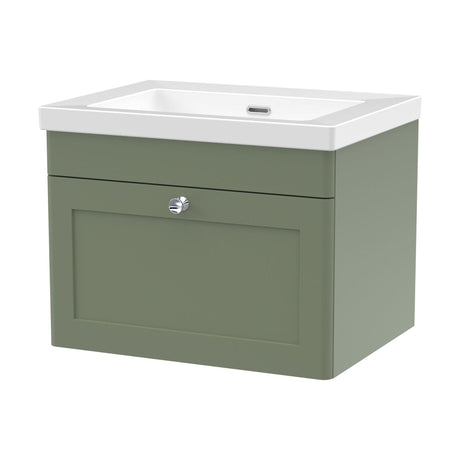 [BFCL894K] Swynnerton Traditional 1 Drawer Wall Hung Vanity Basin Unit with 0 Tap Hole Modern Fireclay Basin, Choice of Size and Colour - Cutout