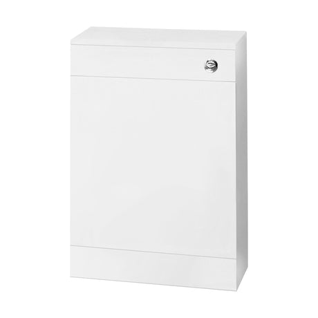 [BFCR142] Slimline WC Toilet Unit with Concealed Cistern, 500mm Compact Design, Gloss White Finish - Modern Style by Balterley - Cutout