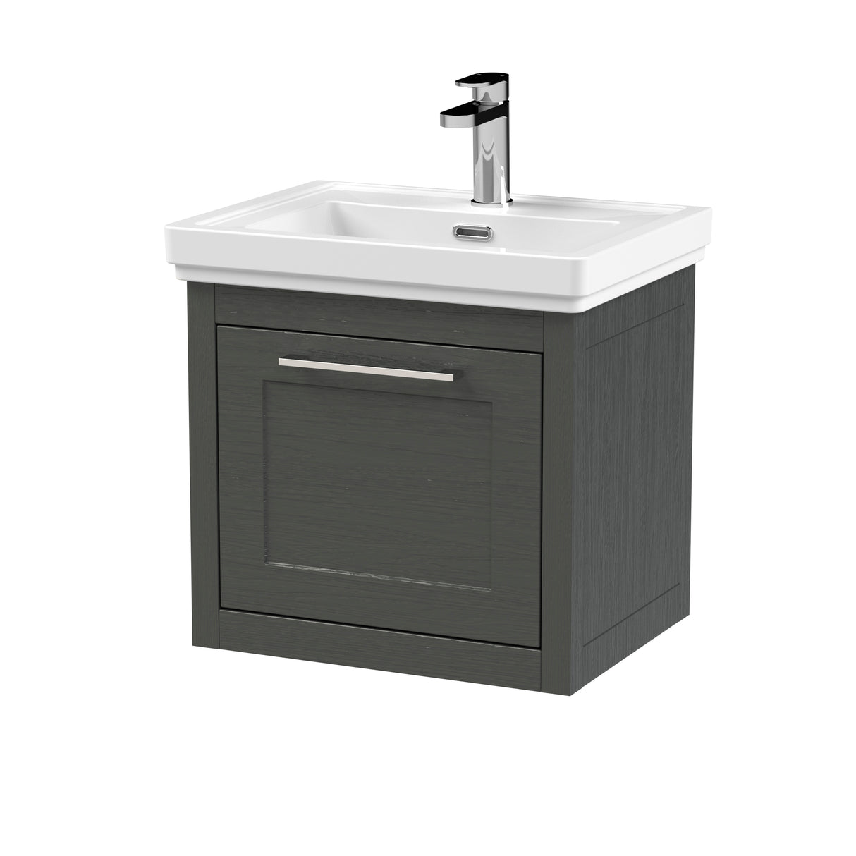 Traditional Wall Hung Vanity Basin Unit with Fireclay Basin - Choice of Size, Colour and Basin Type