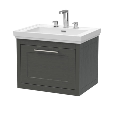 Traditional Wall Hung Vanity Basin Unit with Fireclay Basin - Choice of Size, Colour and Basin Type