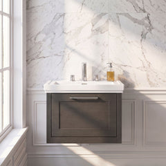 [BFCR1494B] Blithbury Traditional Wall Hung Vanity Basin Unit with Fireclay Basin - Choice of Size, Colour and Basin Type - Silo