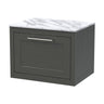 [BFCR1494CMT] Blithbury Traditional Bathroom Wall Hung Vanity Unit and Worktop - Choice of Size and Colour - Cutout