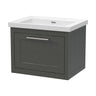 [BFCR1494K] Blithbury Traditional Bathroom Wall Hung Vanity with Modern Fireclay Basin Unit - Choice of Size, Colour and Basin Type - Cutout