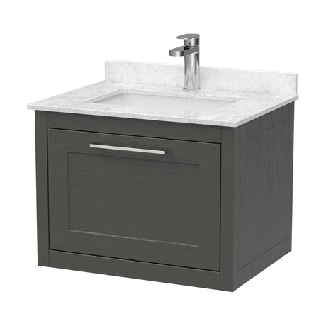 [BFCR1494WS1] Blithbury Traditional Bathroom Wall Hung Vanity Unit and Marble Worktop Basin - Choice of Size and Colour - Cutout