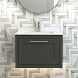 Blithbury Traditional Wall Hung Vanity Basin Unit with Fireclay Basin - Choice of Size, Colour and Basin Type