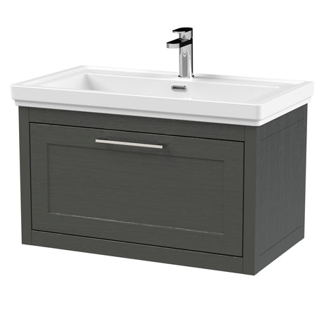 Traditional Wall Hung Vanity Basin Unit with Fireclay Basin - Choice of Size, Colour and Basin Type