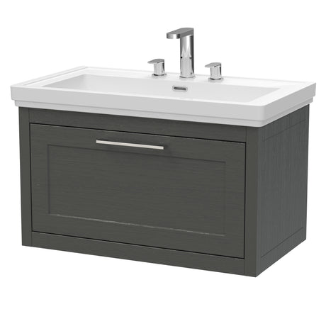 Traditional Wall Hung Vanity Basin Unit with Fireclay Basin - Choice of Size, Colour and Basin Type