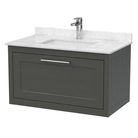 Blithbury Traditional Bathroom Wall Hung Vanity Unit and Marble Worktop Basin - Choice of Size and Colour