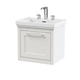 Traditional Wall Hung Vanity Basin Unit with Fireclay Basin - Choice of Size, Colour and Basin Type