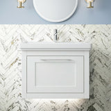 Blithbury Traditional Wall Hung Vanity Basin Unit with Fireclay Basin - Choice of Size, Colour and Basin Type