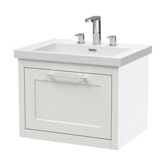 [BFCR194M] Blithbury Traditional Bathroom Wall Hung Vanity with Modern Fireclay Basin Unit - Choice of Size, Colour and Basin Type - Cutout