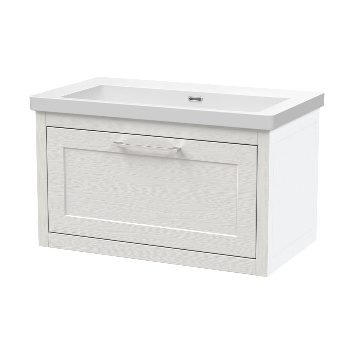 [BFCR196K] Blithbury Traditional Bathroom Wall Hung Vanity with Modern Fireclay Basin Unit - Choice of Size, Colour and Basin Type - Cutout