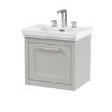 Traditional Wall Hung Vanity Basin Unit with Fireclay Basin - Choice of Size, Colour and Basin Type